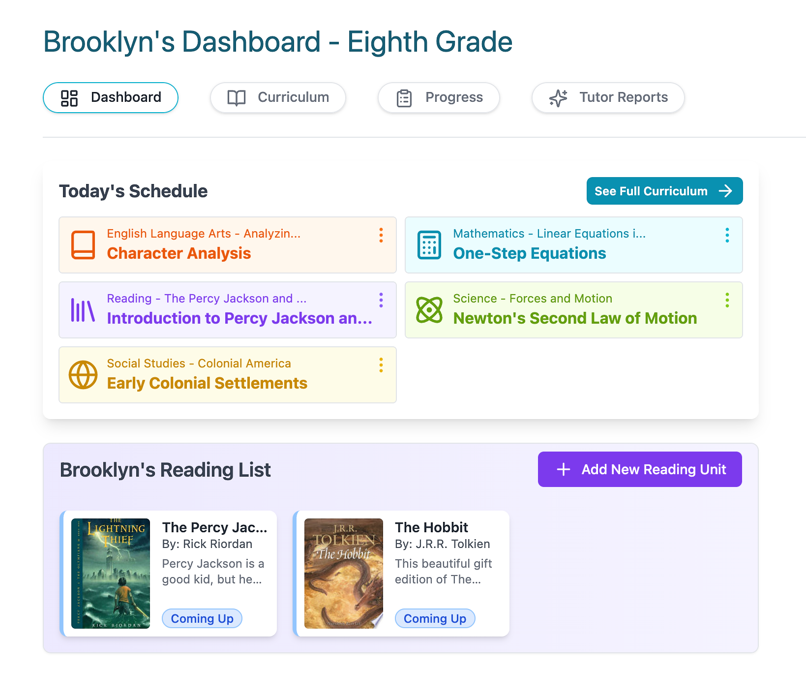 student dashboard